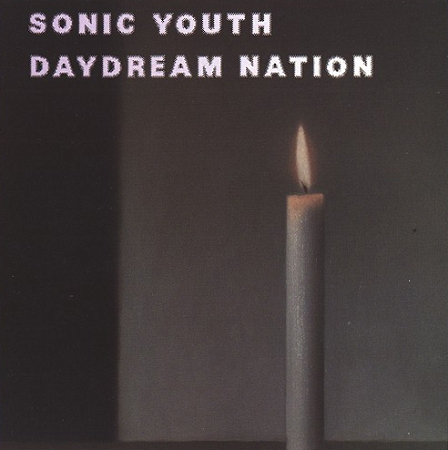 Gerhard Richters Bild Kerze am Cover von Sonic Youths Album Daydream Nation, eine weiße brennende Kerze vor weißer Wand